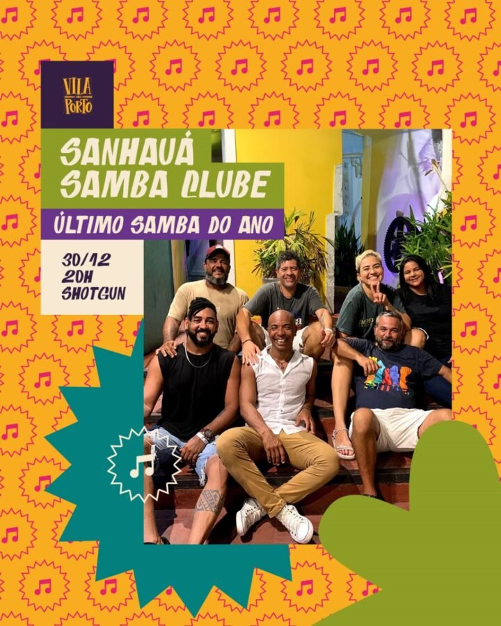 Read more about the article Sanhauã Samba Clube encerra o ano com chave de ouro na Vila do Porto