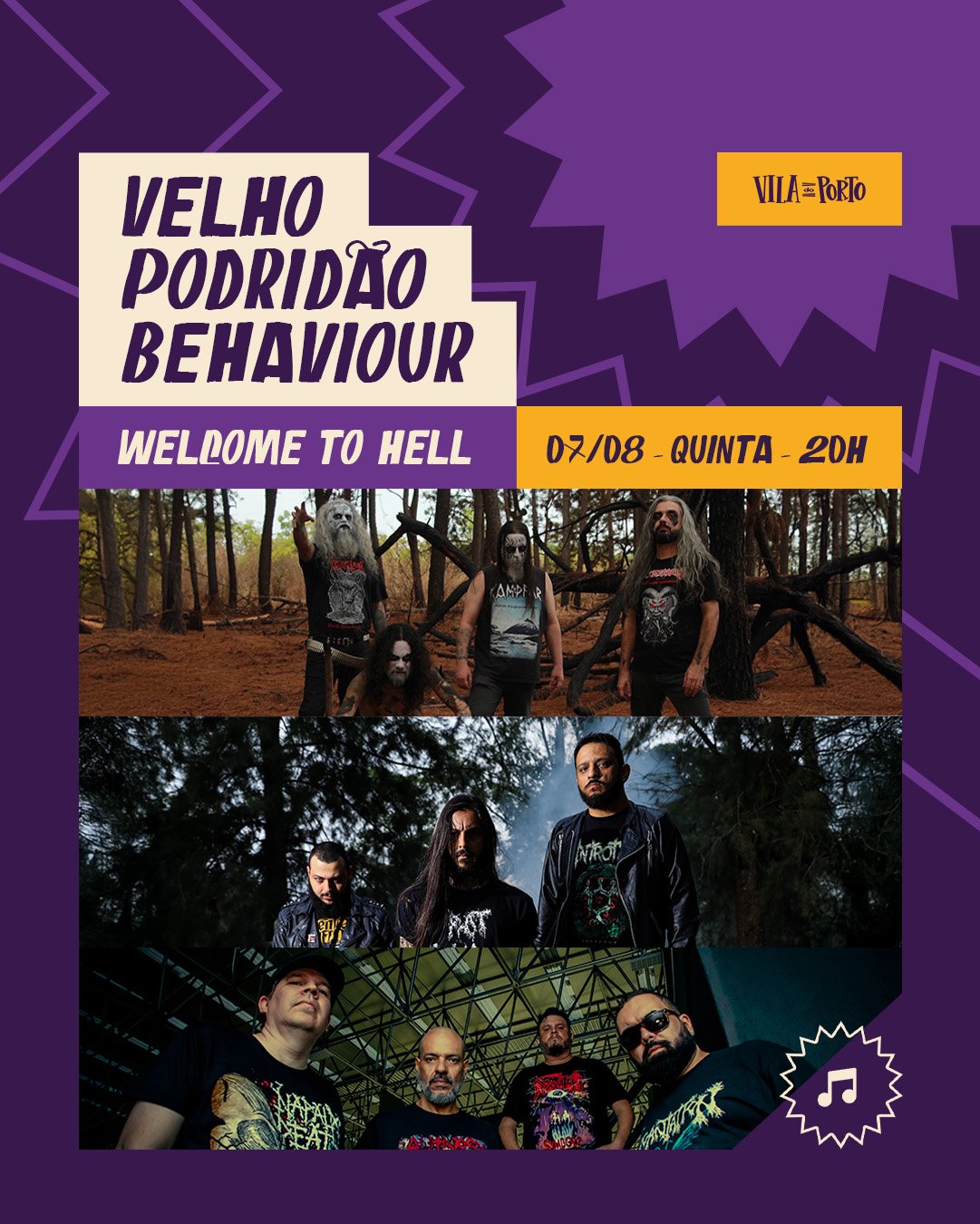 Read more about the article Welcome to Hell: Festival de Rock Underground Agita João Pessoa com Velho, Podridão e Behaviour