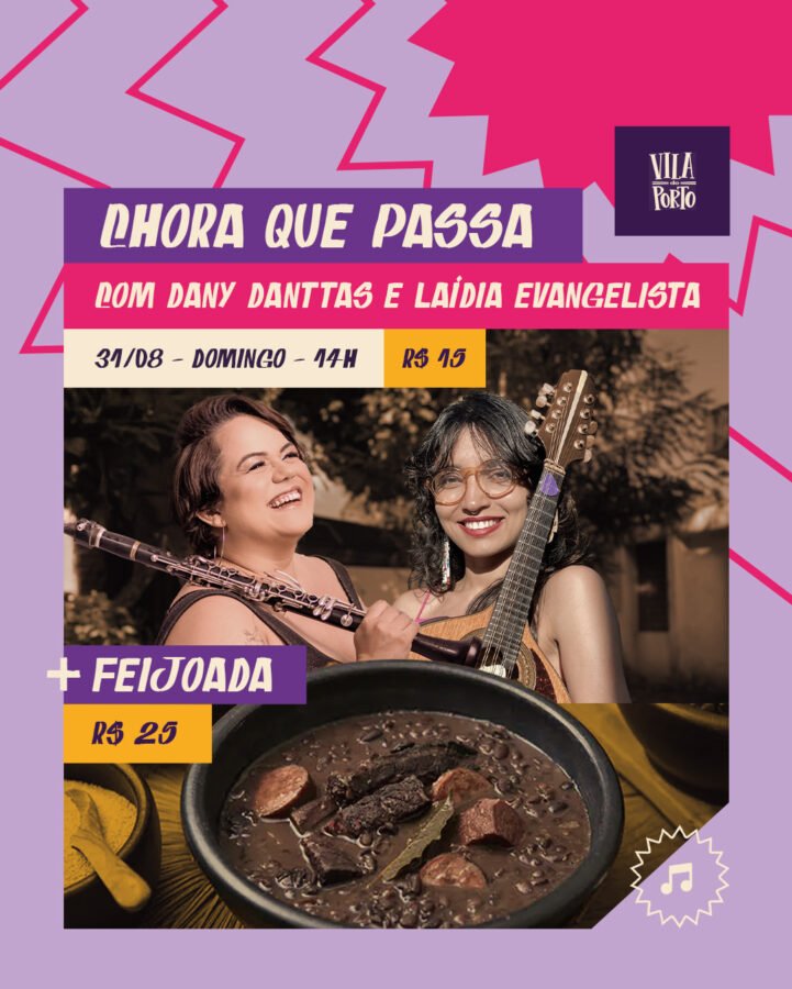 Read more about the article Choro no feminino e feijoada: Vila do Porto recria ritual de brasilidade em manhã de domingo
