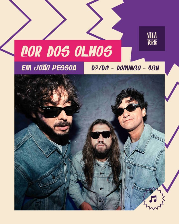 Read more about the article Banda Cor dos Olhos leva show de rock alternativo à Vila do Porto em João Pessoa