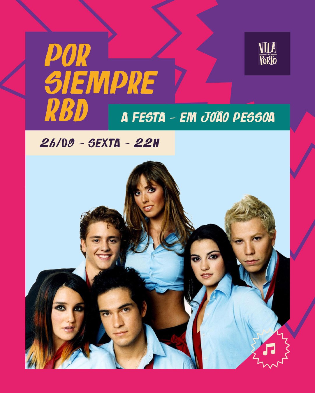 Read more about the article Nostalgia pop: Vila do Porto, em João Pessoa, revive fenômeno RBD com a festa ‘Por Siempre RBD’