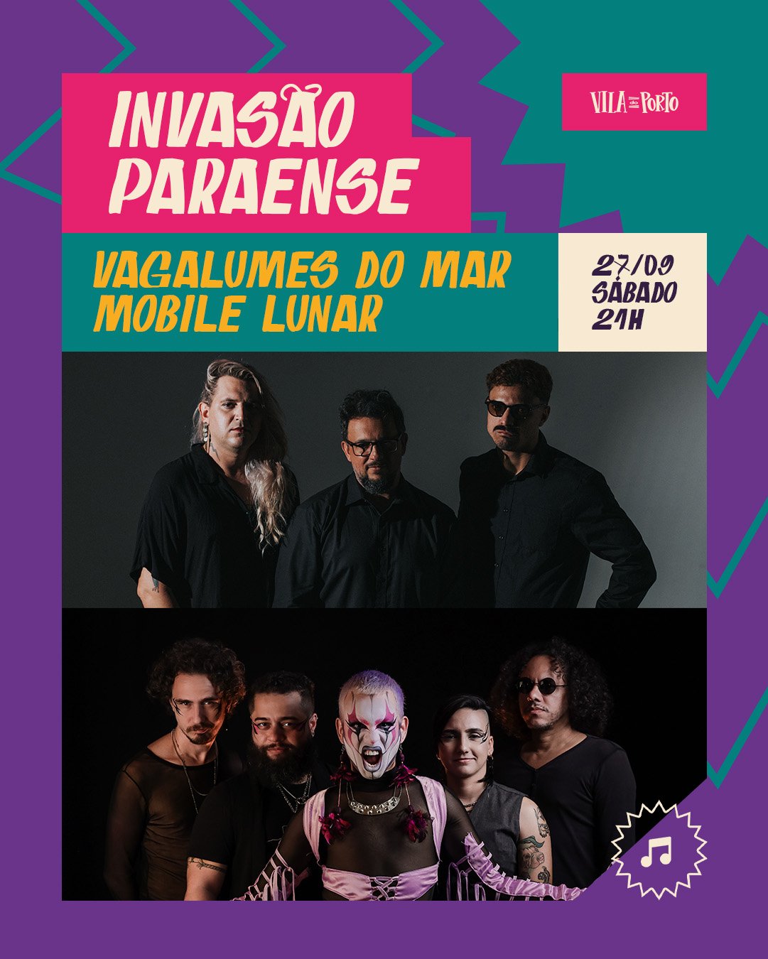 Read more about the article Vila do Porto promove ‘Invasão Paraense’ e une cenas musicais do Norte e Nordeste